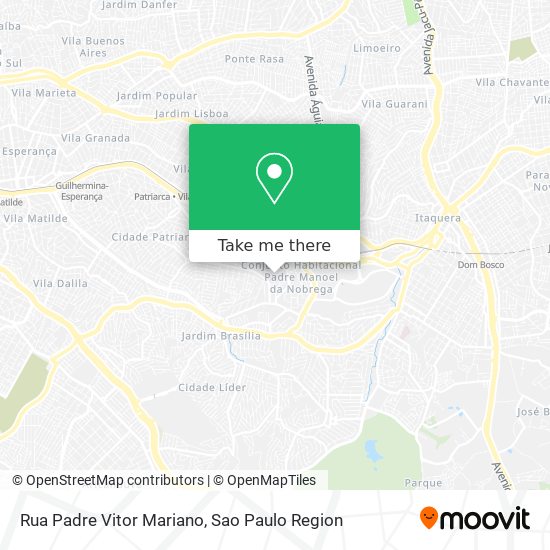 Mapa Rua Padre Vitor Mariano