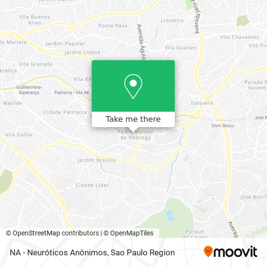 NA - Neuróticos Anônimos map