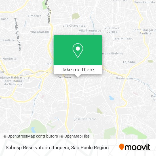 Sabesp Reservatório Itaquera map