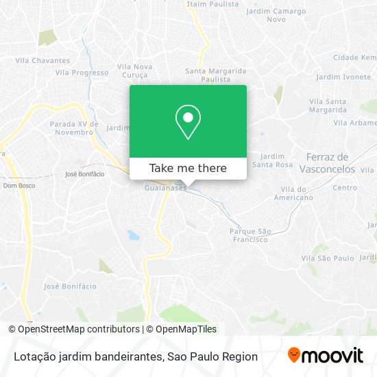 Lotação jardim bandeirantes map