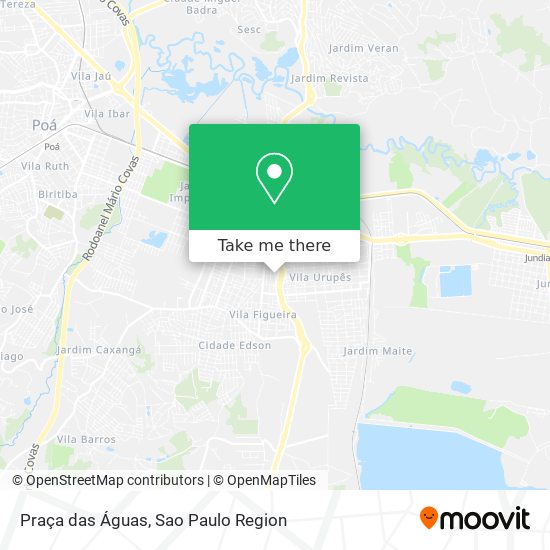 Praça das Águas map