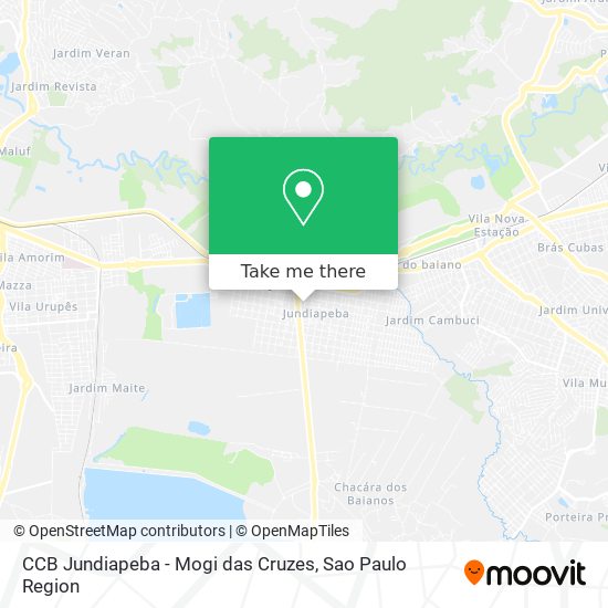 CCB Jundiapeba - Mogi das Cruzes map