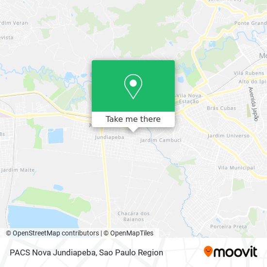 PACS Nova Jundiapeba map