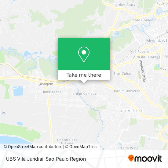 UBS Vila Jundiaí map