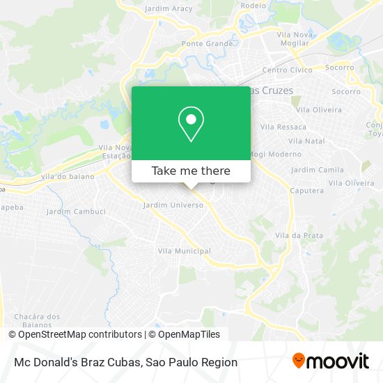 Mc Donald's Braz Cubas map