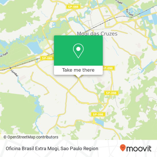 Oficina Brasil Extra Mogi map