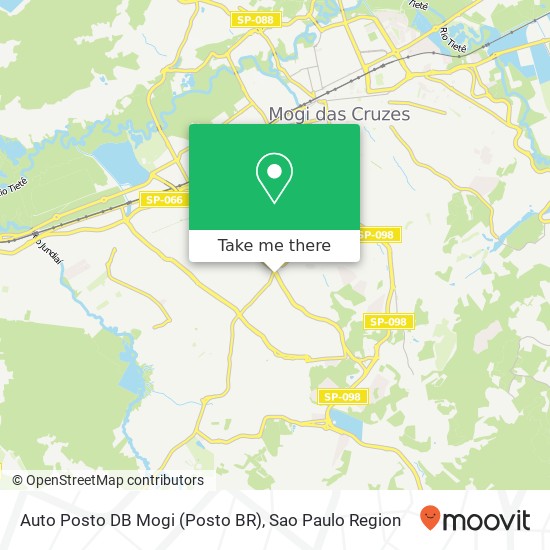 Mapa Auto Posto DB Mogi (Posto BR)