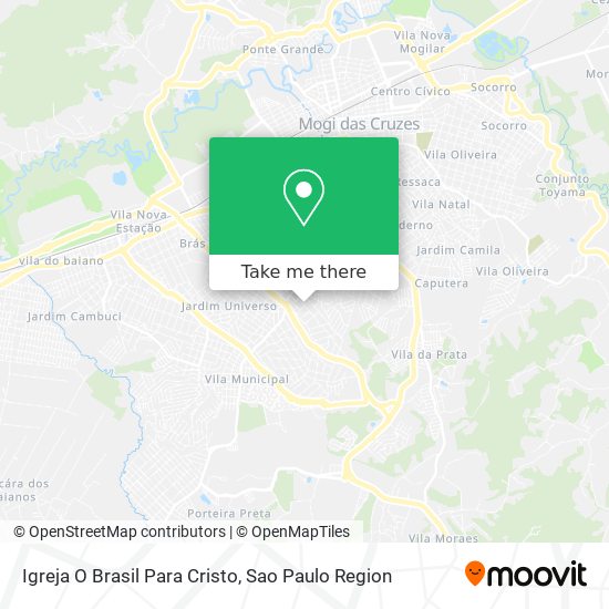 Igreja O Brasil Para Cristo map