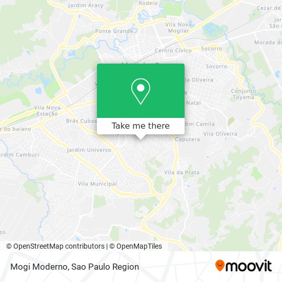 Mapa Mogi Moderno