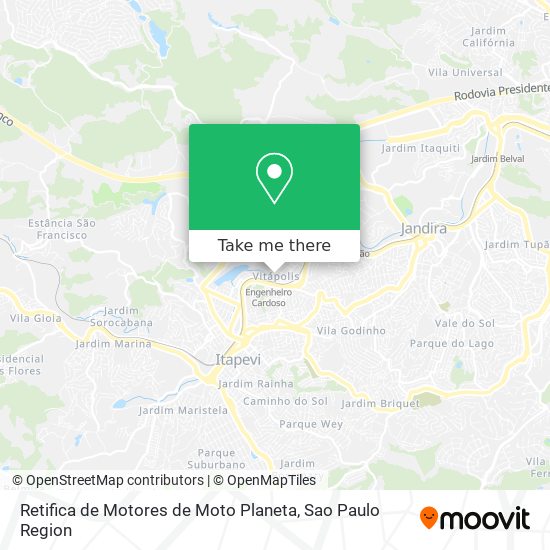 Retifica de Motores de Moto Planeta map