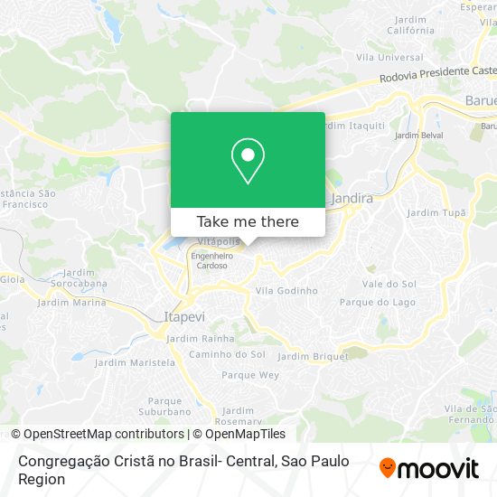 Congregação Cristã no Brasil- Central map