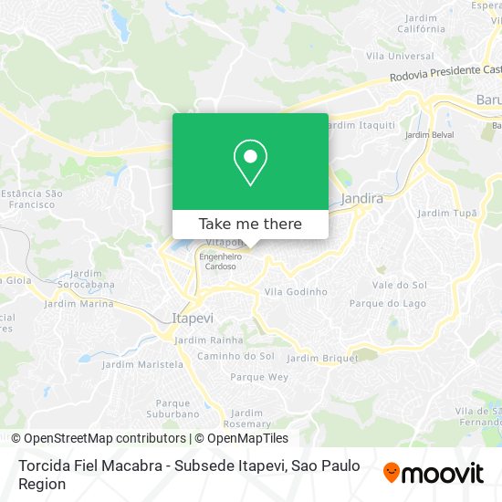 Torcida Fiel Macabra - Subsede Itapevi map
