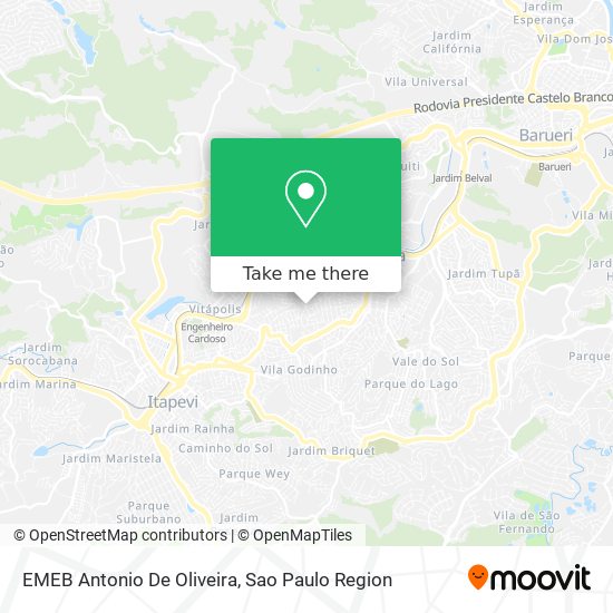 EMEB Antonio De Oliveira map