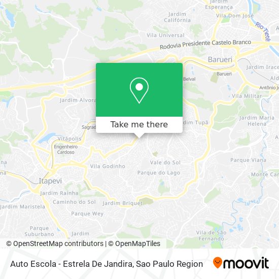 Auto Escola - Estrela De Jandira map