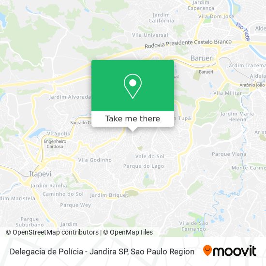 Delegacia de Polícia - Jandira SP map