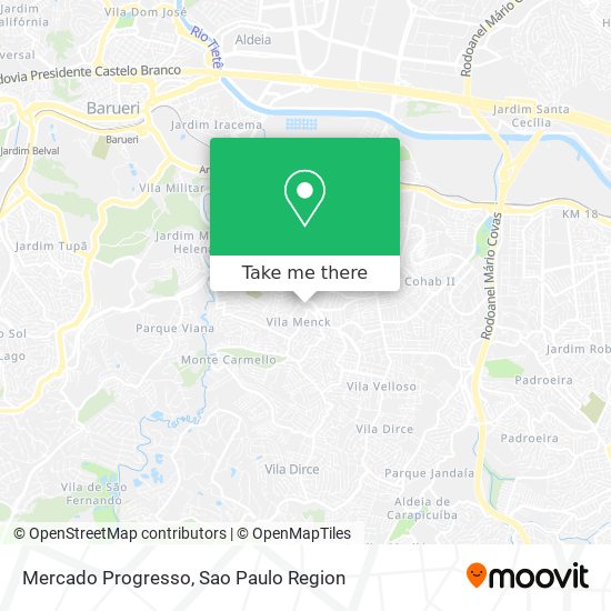 Mercado Progresso map