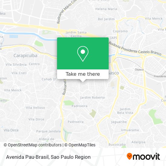 Avenida Pau-Brasil map