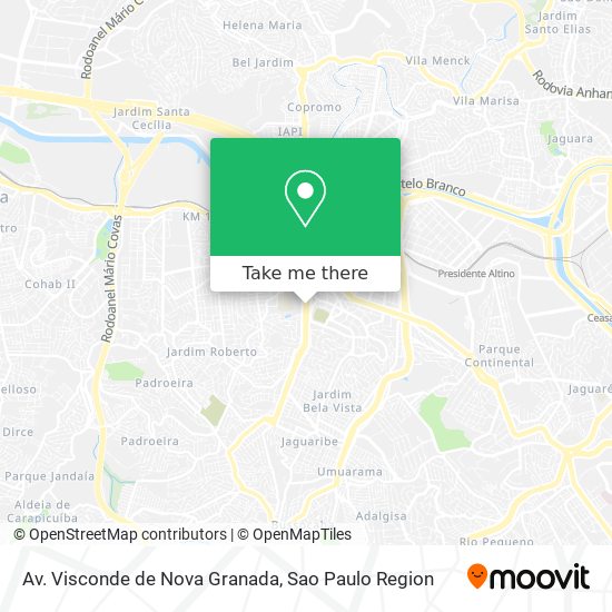 Av. Visconde de Nova Granada map