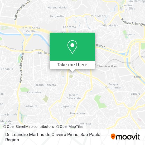Dr. Leandro Martins de Oliveira Pinho map