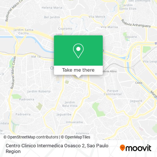 Centro Clinico Intermedica Osasco 2 map