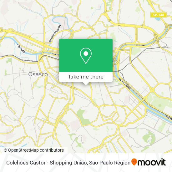 Mapa Colchões Castor - Shopping União