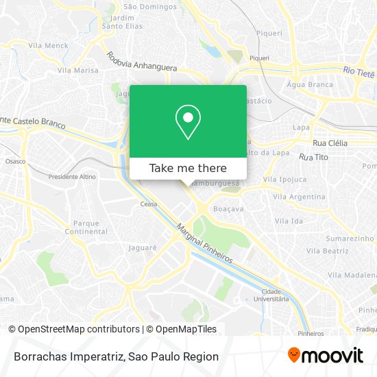 Borrachas Imperatriz map