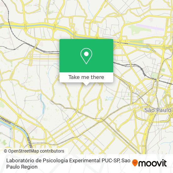 Laboratório de Psicologia Experimental PUC-SP map