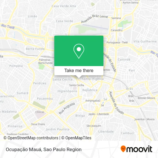 Ocupação Mauá map