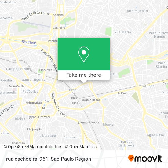 rua cachoeira, 961 map