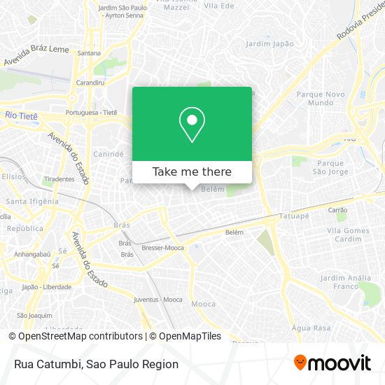 Rua Catumbi map