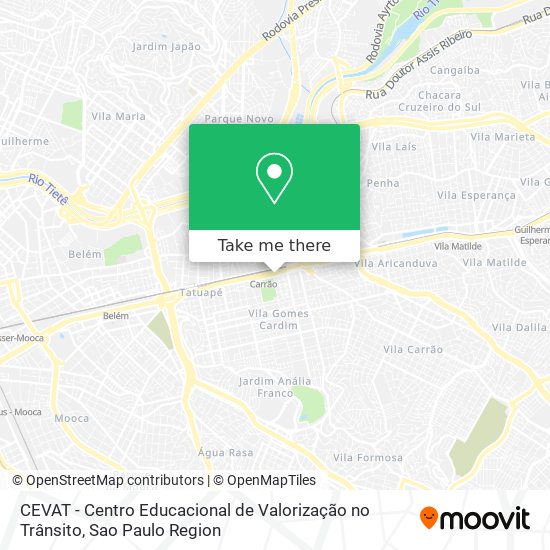 CEVAT - Centro Educacional de Valorização no Trânsito map