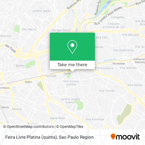 Feira Livre Platina (quinta) map