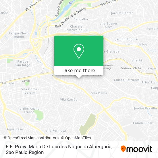 E.E. Prova Maria De Lourdes Nogueira Albergaria map