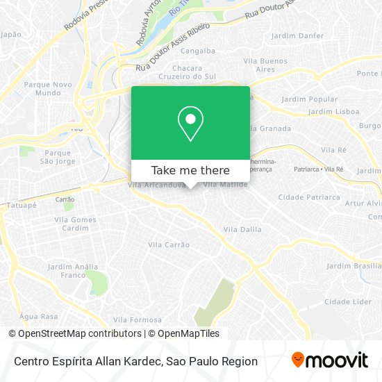Centro Espírita Allan Kardec map