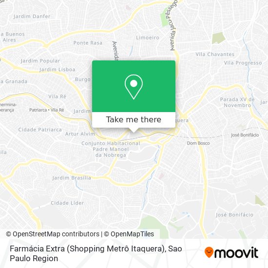 Farmácia Extra (Shopping Metrô Itaquera) map