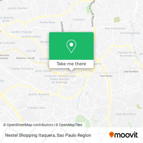 Mapa Nextel Shopping Itaquera