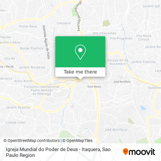Igreja Mundial do Poder de Deus - Itaquera map
