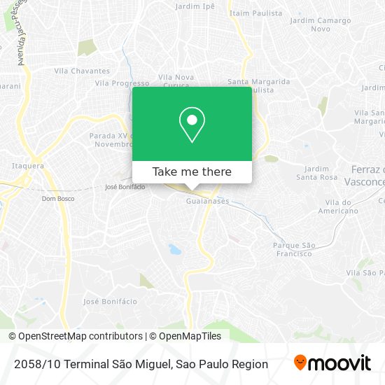 Mapa 2058/10 Terminal São Miguel