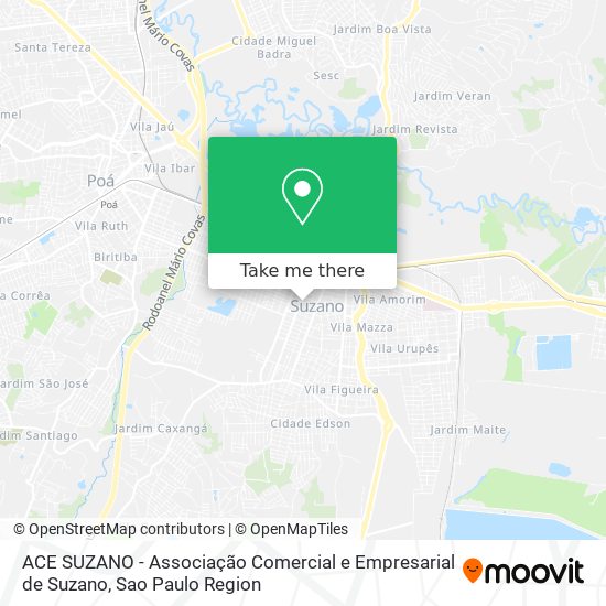 ACE SUZANO - Associação Comercial e Empresarial de Suzano map