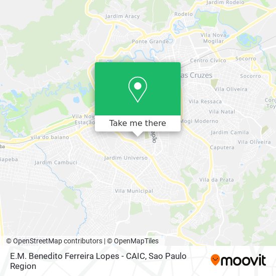 Mapa E.M. Benedito Ferreira Lopes - CAIC