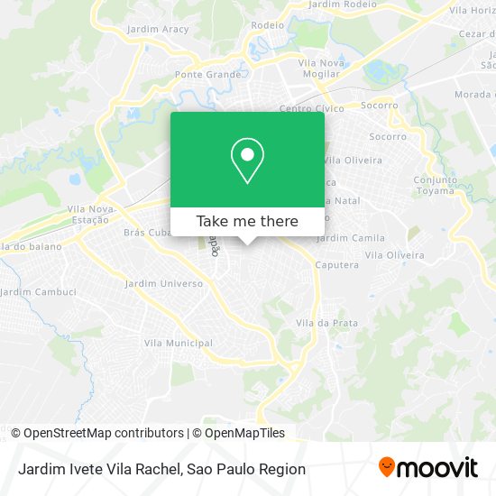 Mapa Jardim Ivete Vila Rachel