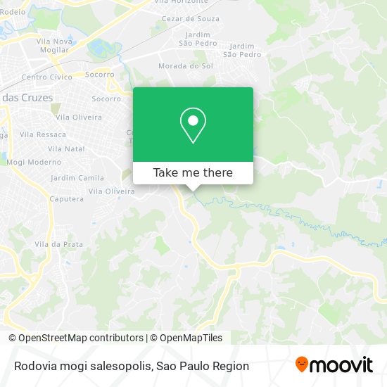 Rodovia mogi salesopolis map