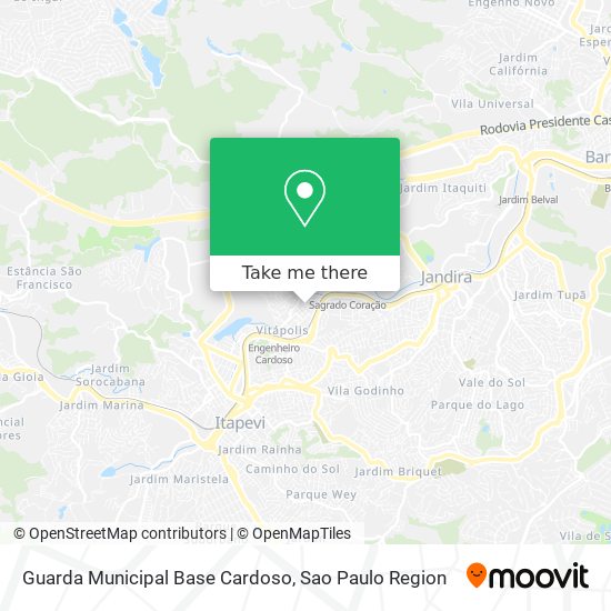 Guarda Municipal Base Cardoso map