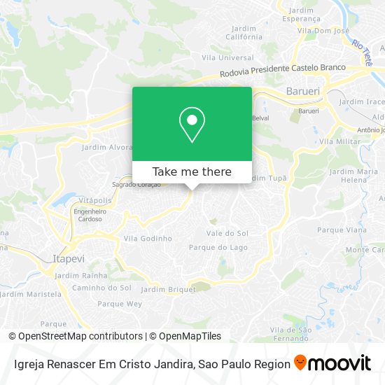 Igreja Renascer Em Cristo Jandira map