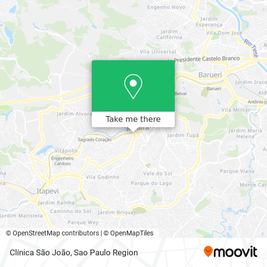 Clínica São João map