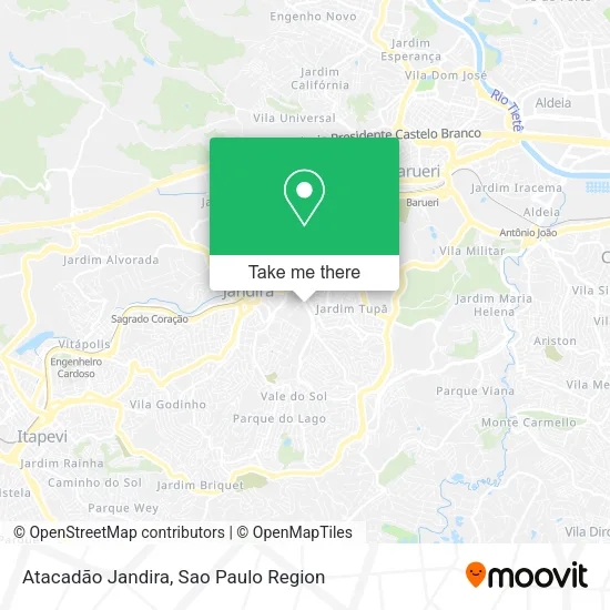 Atacadão Jandira map
