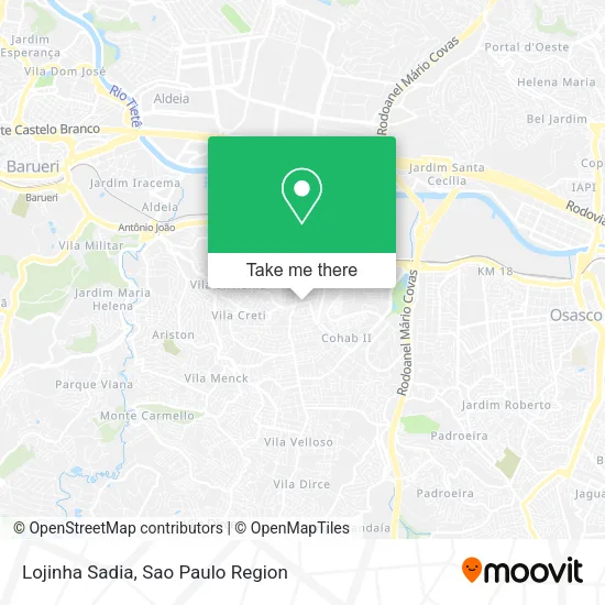 Lojinha Sadia map