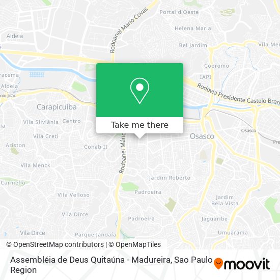 Assembléia de Deus Quitaúna - Madureira map