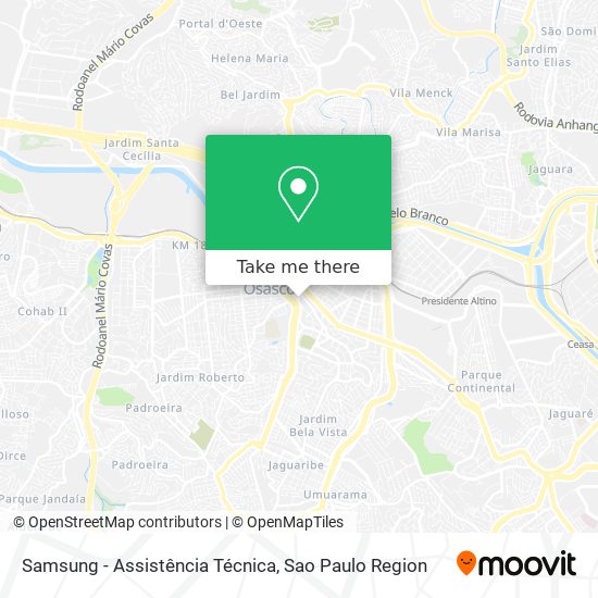 Mapa Samsung - Assistência Técnica