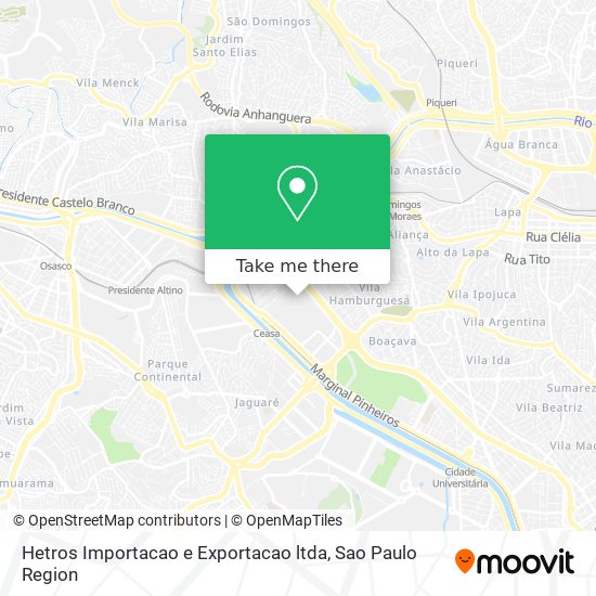 Hetros Importacao e Exportacao ltda map